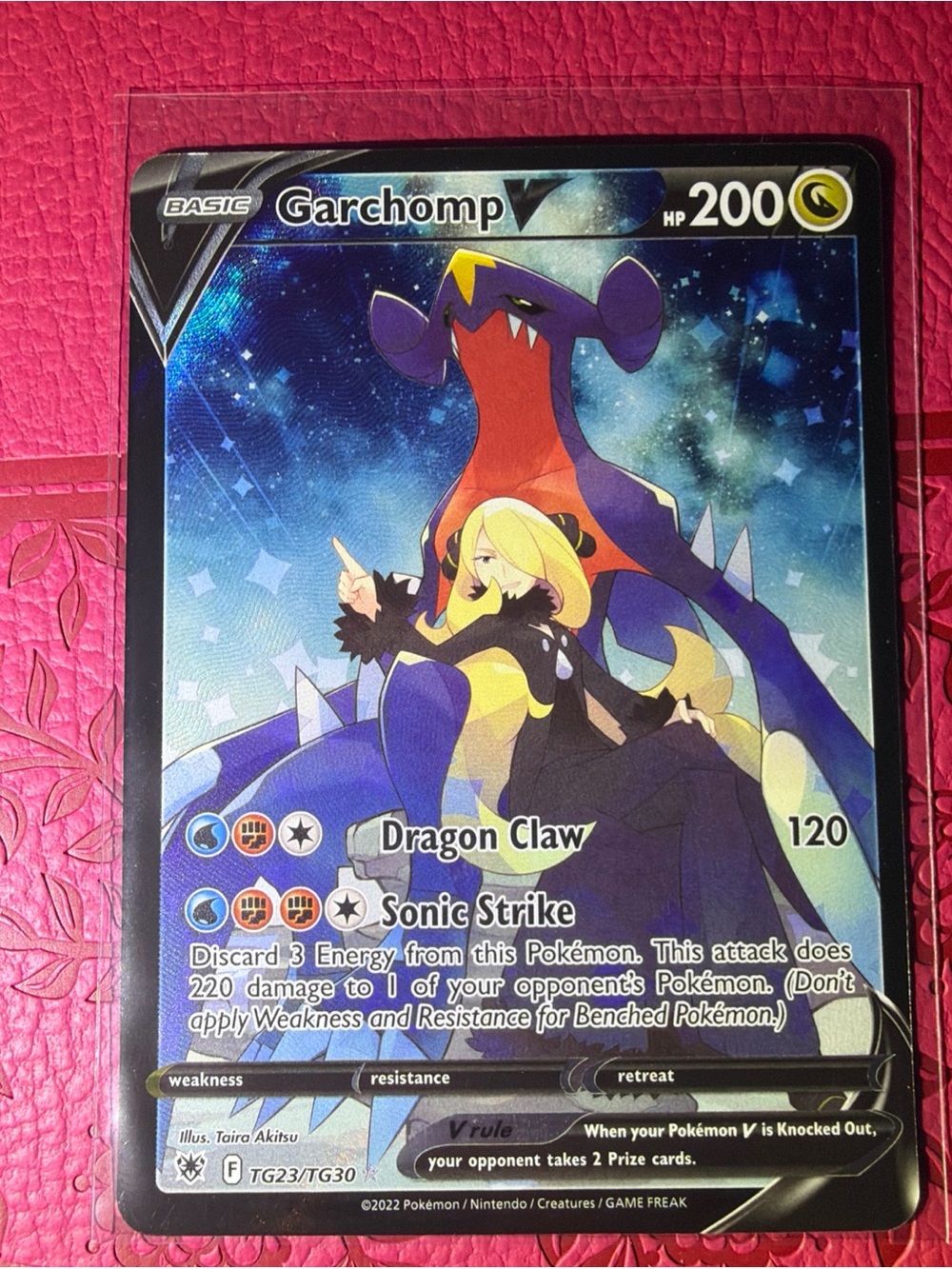 Garchomp V TG23/TG30 Swsh10: Astral Radiance Trainer Gallery Holo